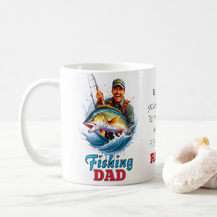 Gevist papa Happy Vaderdag Fish Koffiemok