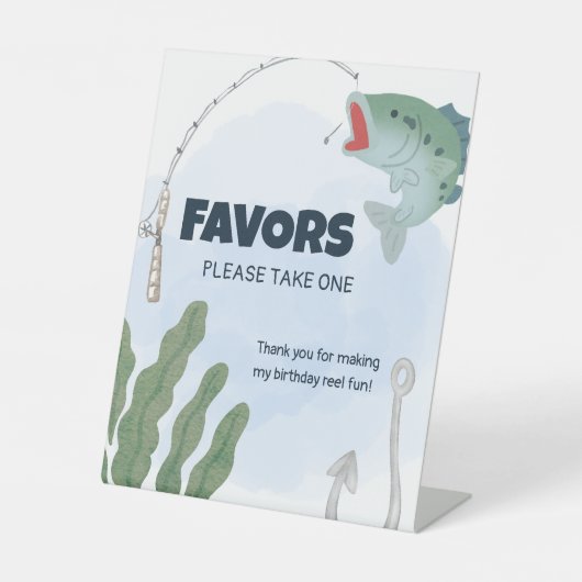 Gevist partij servetten reclamebord met voetstuk (Voorkant)