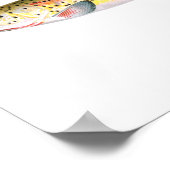 Gevist poster - Rakkergebergte - forel vis (Hoek)