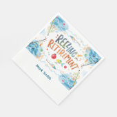 Gevist Reeling in Retirement Party waterverf Servet (Hoek)