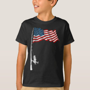 Gevist Rod American Flag Funny Vist 4t T-shirt