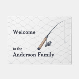 Gevist Rod en Net Welkom Deurmat