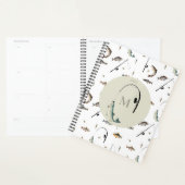 Gevist Rod & Reel Fish Thema Visser Monogram Planner (Display)