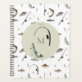 Gevist Rod & Reel Fish Thema Visser Monogram Planner (Voorkant)
