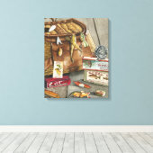 Gevist Satchel Canvas Afdruk (Insitu (Houten vloer))