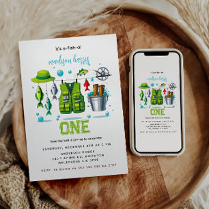 Gevist staaf "O-Fish-Ally One" 1e verjaardag Kaart