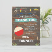 Gevist thema verjaardagskaart kaart (Staand voorkant)