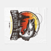 Gevist toernooi fleece deken (Voorkant (Horizontaal))