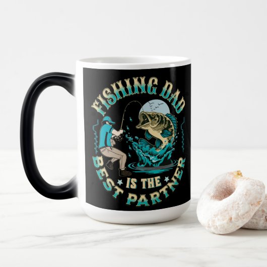 Gevist vader is de beste partner magische mok (Met donut)