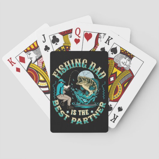 Gevist vader is de beste partner pokerkaarten (Achterkant)