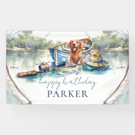 Gevist Verjaardag gepersonaliseerd feestbord Spandoek