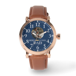 Gevist Verjaardagscadeau voor papa Foto Horloge