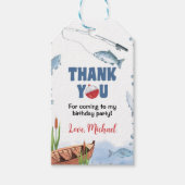 Gevist verjaardagsfeestje dank u Label Cadeaulabel (Voorkant)