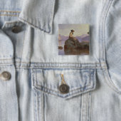 Gevist Vierkante Button 5,1 Cm (In situ)