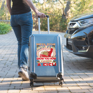 Gevist vis buiten sticker