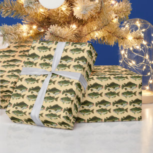 Gevist Vis Patroon Visser Sport Cadeaupapier