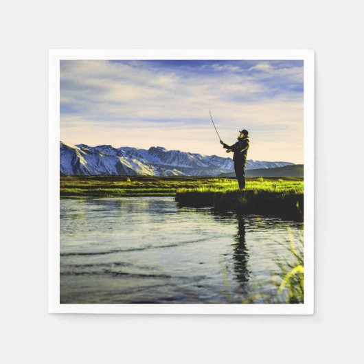 Gevist visherman servet (Voorkant)