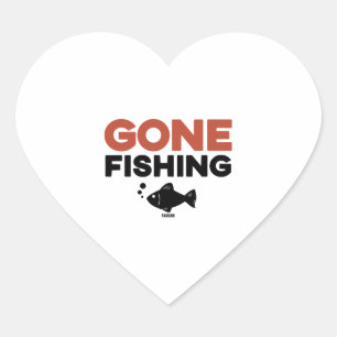 Gevist vissen hobby patience cadeau hart sticker