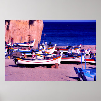 Gevist vloot, Algarve, Portugal Poster