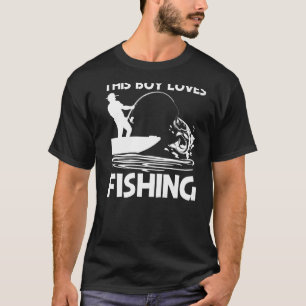 Gevist voor Kinder bootvisvangst voor jongens T-shirt