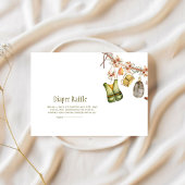 Gevist waslijn Baby shower luier Raffle Informatiekaartje