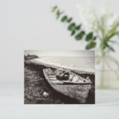 Gevist zwart-wit briefkaart (Staand voorkant)