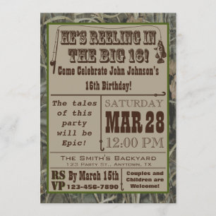 Geviste 16e verjaardag met Camo Kaart