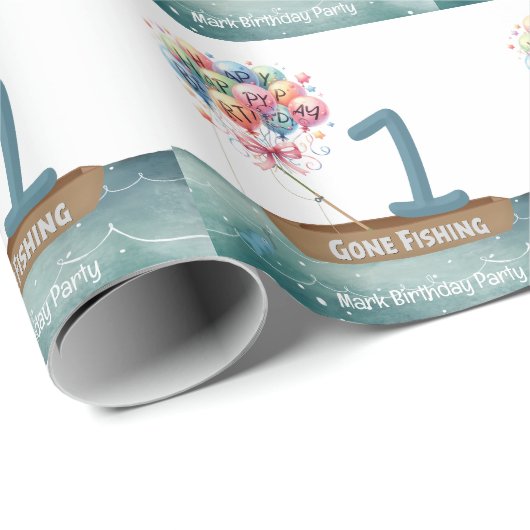 Geviste 1e verjaardag cadeaupapier (Rol Hoek)