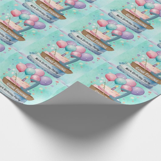 Geviste 1e verjaardag cadeaupapier (Hoek)