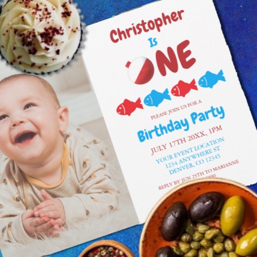 Geviste 1e verjaardag kaart