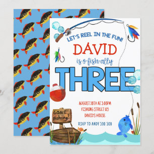 Geviste 3e Verjaardag Jongensfeest O-vis-bondgenoo Kaart