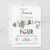 Geviste 4e verjaardag O-Fish-Ally Vier Verjaardag Kaart (Voorkant)