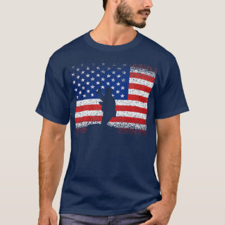  Geviste Amerikaanse vlag buitenshuis op 4 juli Wo T-shirt