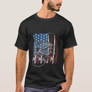 Geviste Amerikaanse vlag  T Verenigde Staten T-shirt