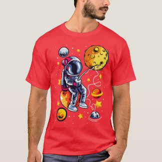 Geviste astronautenruimte t-shirt