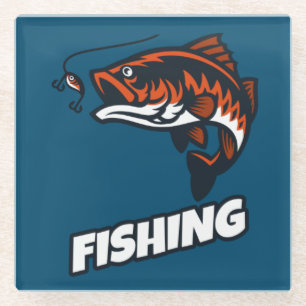 Geviste bait glazen onderzetter