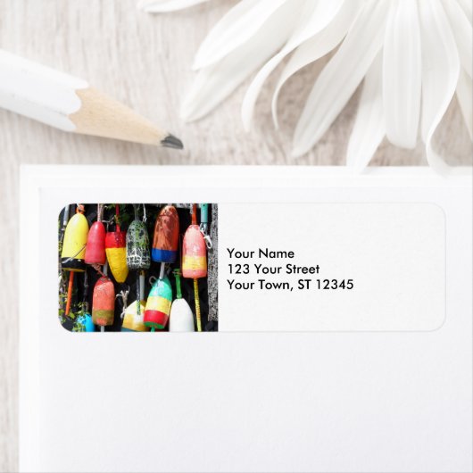 Geviste boeien- Maine Etiket (Insitu)