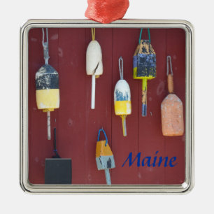 Geviste boeien- Maine Metalen Ornament