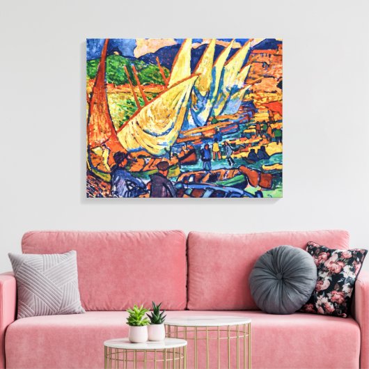 Geviste boten, collioure Andre Derain | Canvas Afdruk (Insitu (Woonkamer))