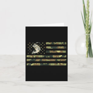 Geviste camouflage Amerikaanse vlag B Vis Vissen Kaart