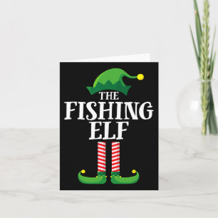 Geviste Elf Matching Family-kerstfeest Kaart