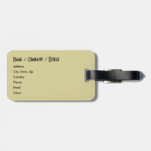 Geviste forel bagagelabel (Achterkant horizontaal)