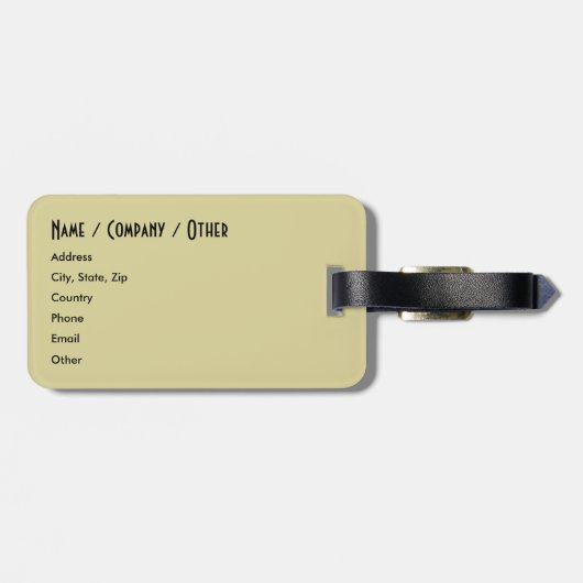 Geviste forel bagagelabel (Achterkant horizontaal)