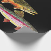 Geviste forel cadeaupapier (Hoek)