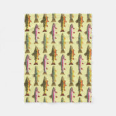 Geviste forel fleece deken (Voorkant)