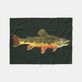 Geviste forel fleece deken (Voorkant (Horizontaal))