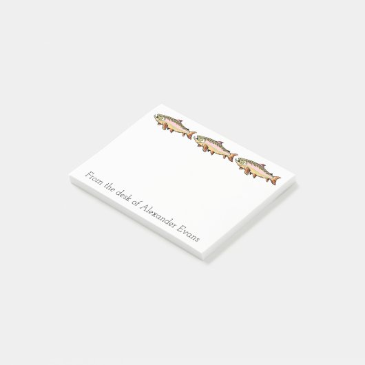 Geviste forel post-it® notes (Schuin)