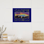 Geviste forel poster (Keuken)