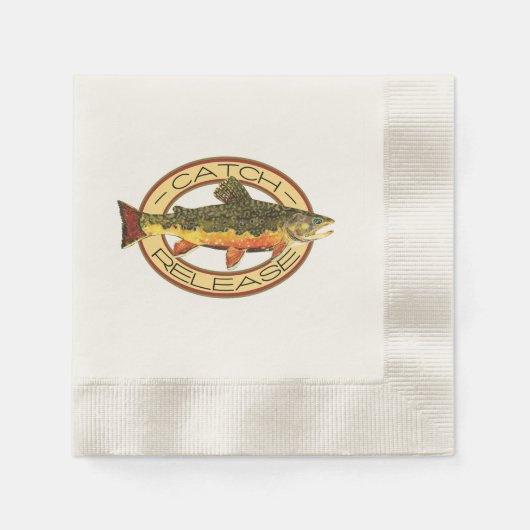 Geviste forel servetten (Voorkant)