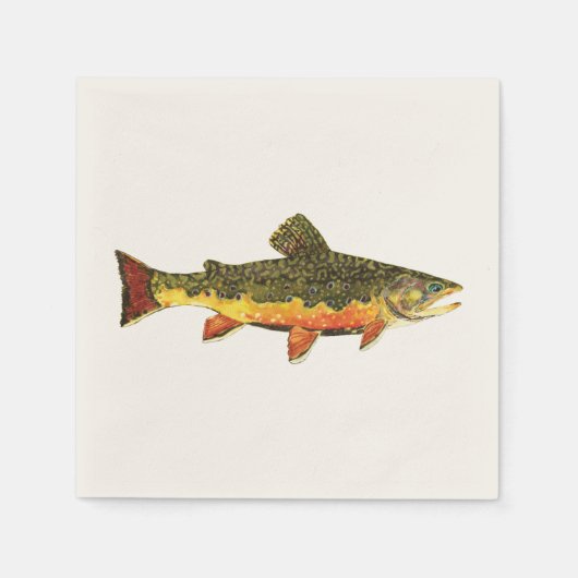 Geviste forel servetten (Voorkant)